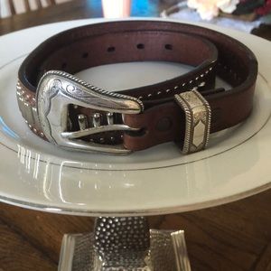 Leather belt